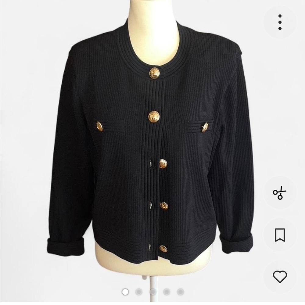 Express Black Lady’s Jacket w/ Ornate Buttons Size XL